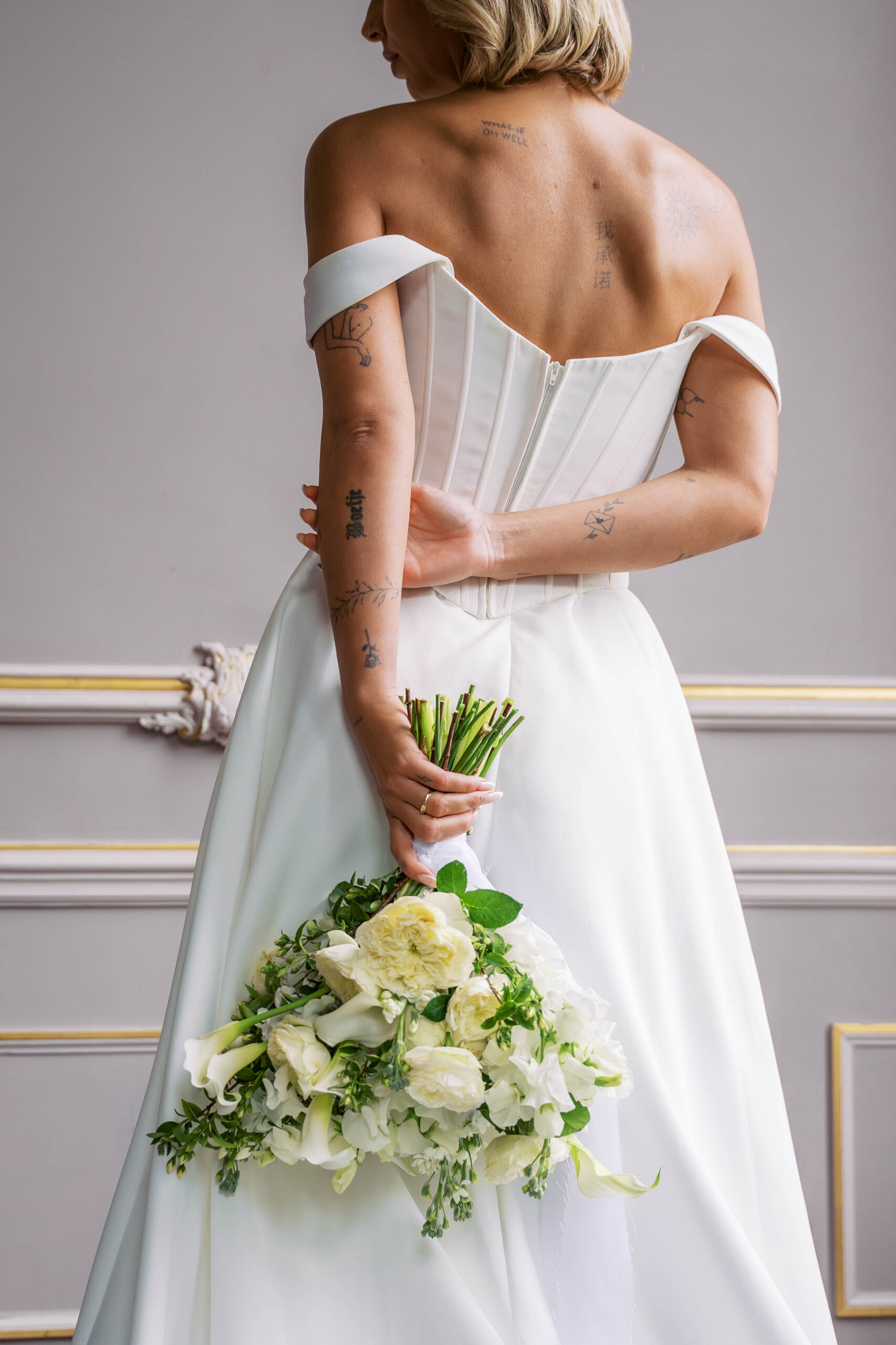 Bruid
Bruidsjurk
Huwelijk
Zelfzekere bruid
Off shoulder wedding dress
Bergisch Bridal trouwjurk